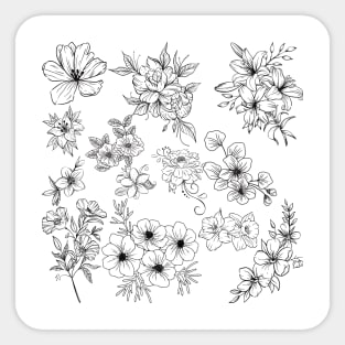 Cool Floral Sticker